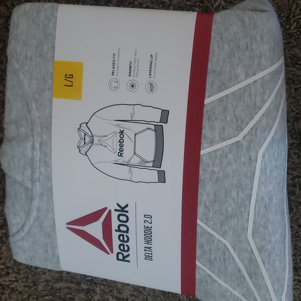 Reebok sweatshirt black navy and gray you pick color